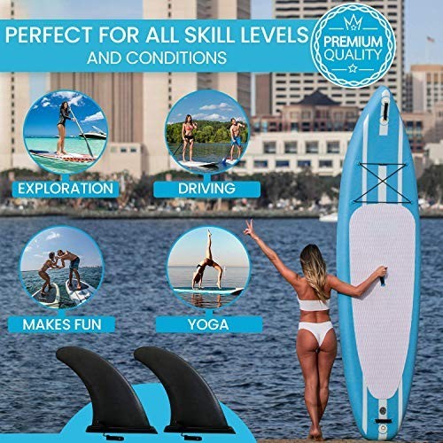 9" SUP Fin Replacement for Paddleboards - Quick Release, Tool-Free Install, Stab