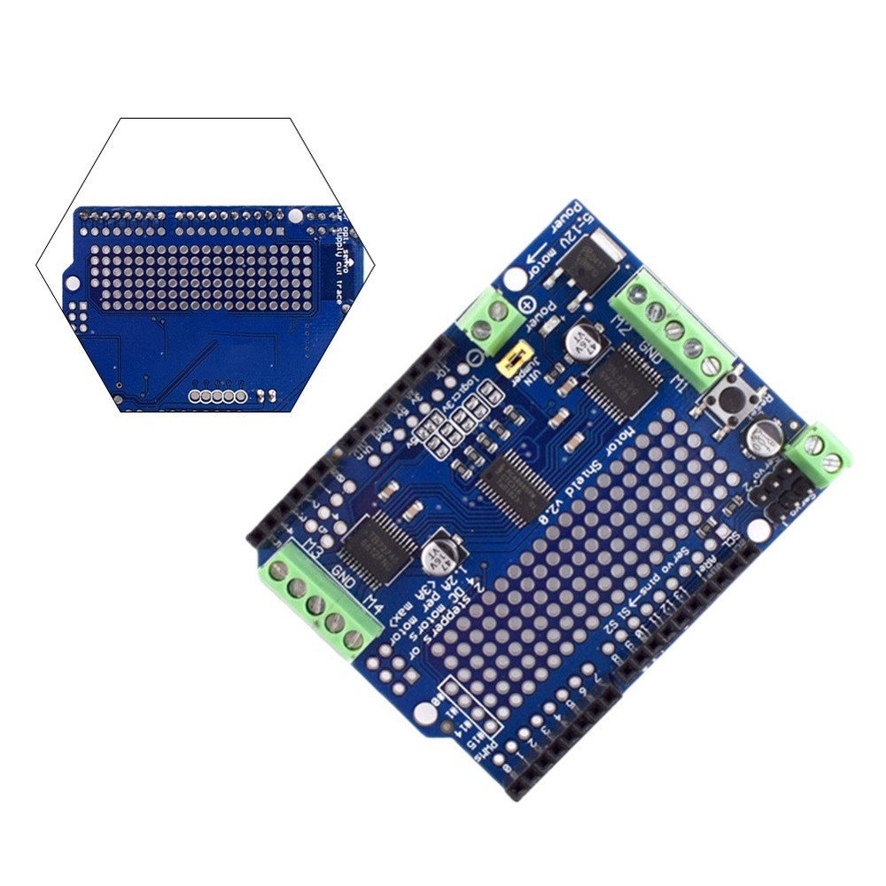 Programmable Motor Control Shield For for Arduino Using Standard I2C Protocol