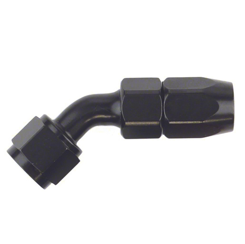 SpeedFx 511645BK 45 Degree Hose Coupler - Anodized Black Aluminum Single