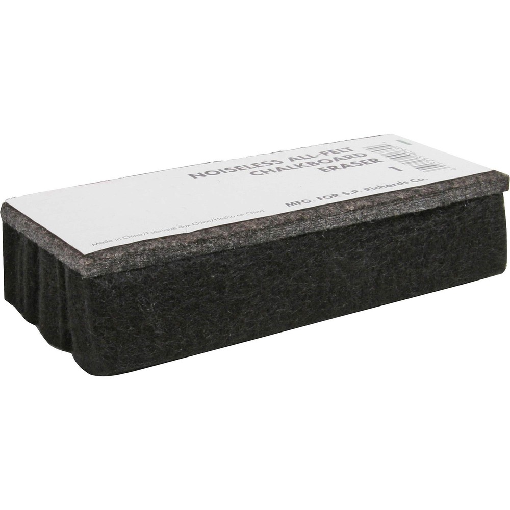 Chalkboard Eraser, Dustless All-Felt, 6"x2.5", Ideal for Classroom Use