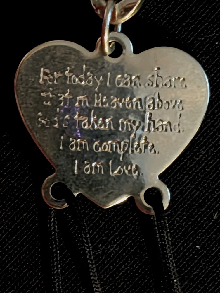 Memorial Heart And Bow Silver Colored Wind Chime