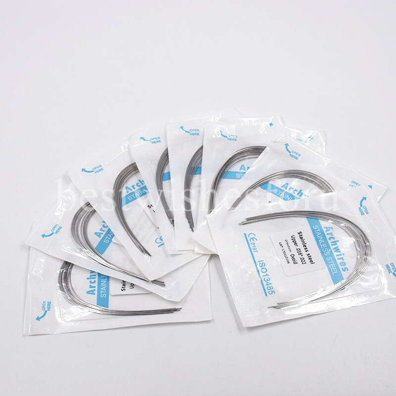 1xDental Orthodontic Stainless Steel Ovoid Upper/Lower Arch Wire Rectangular