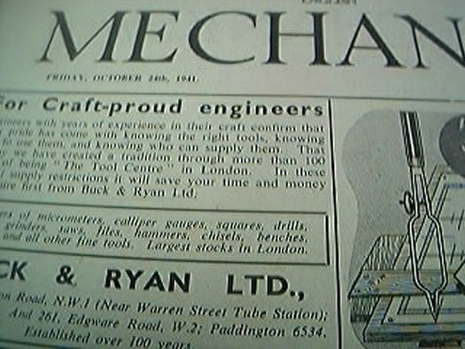 mechanics magazine conplete october 24th 1941