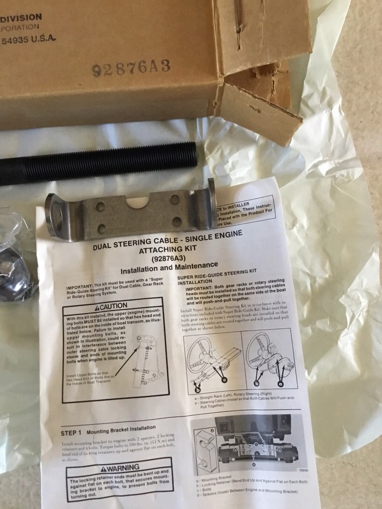 Mercury Oem Steering Kit 92876A3