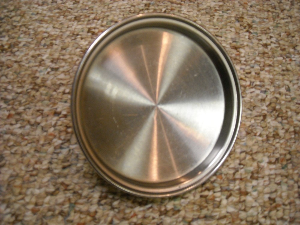 Pot Pan Lid Only 5 1/4” outer 5." inner diameter Stainless Black Round Handle