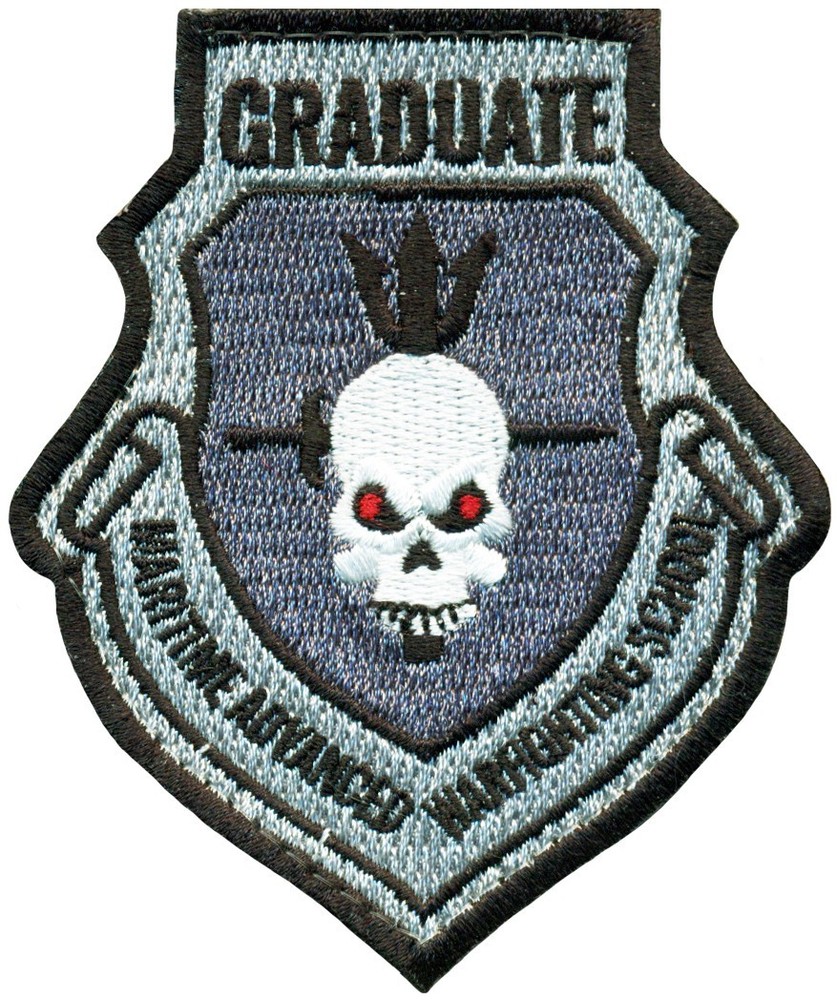 USAF NAVAL WAR COLLEGE-  MARITIME ADVANCED WARFIGHTING SCHOOL - GRADUATE PATCH