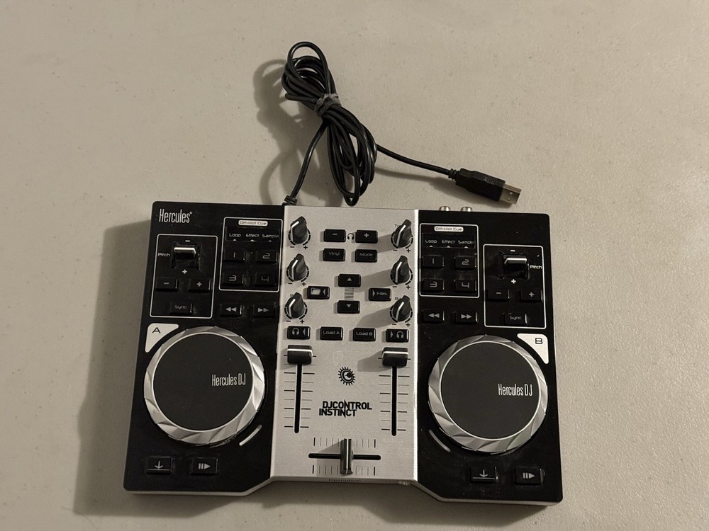 Hercules DJControl Instinct Portable USB DJ Controller PC/Mac DJ