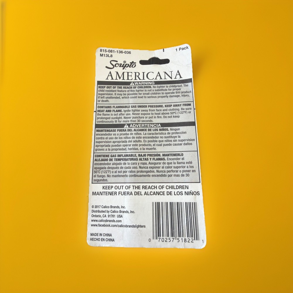 Scripto Americana Premium Quality Lighter *American Eagle Design*