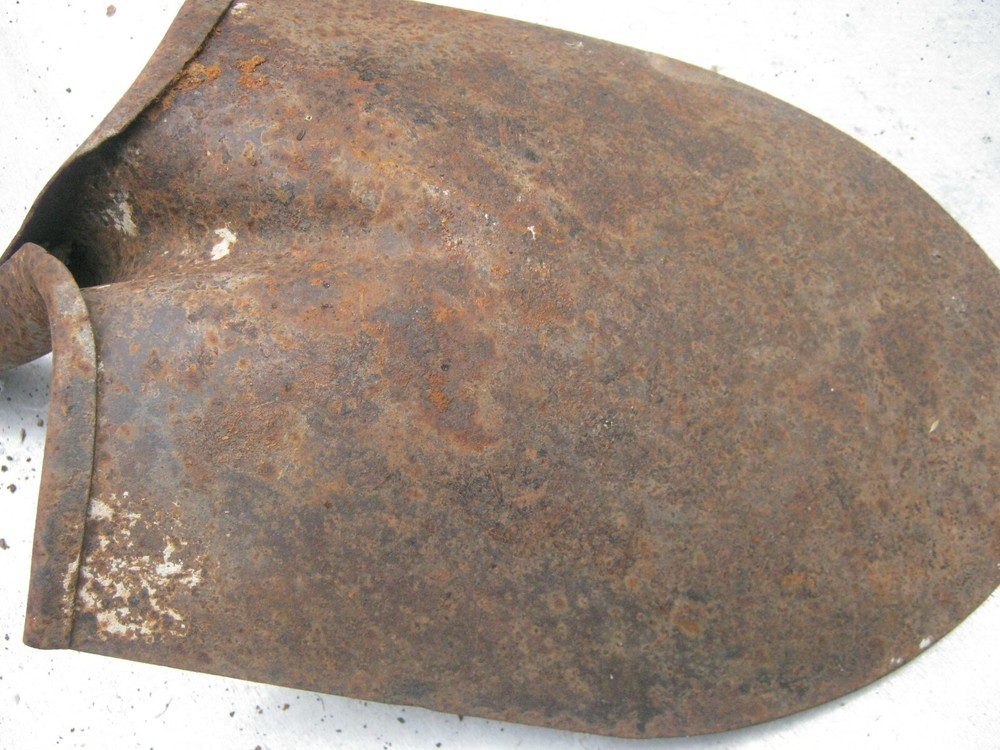 Rustic Rusty Original Vintage Primitive Metal Shovel no handle