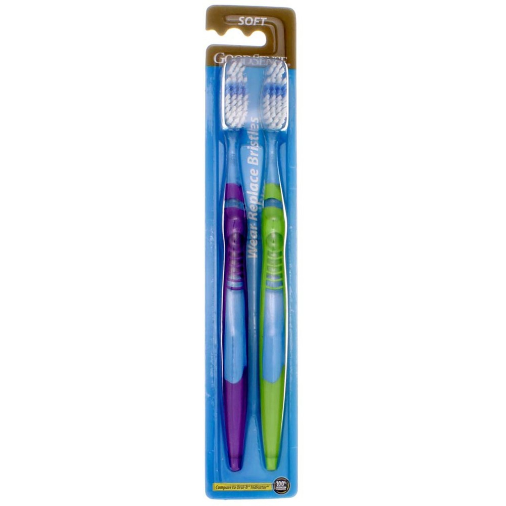 6 Pack GoodSense Wear Replace Soft Toothbrush, 2 Ct