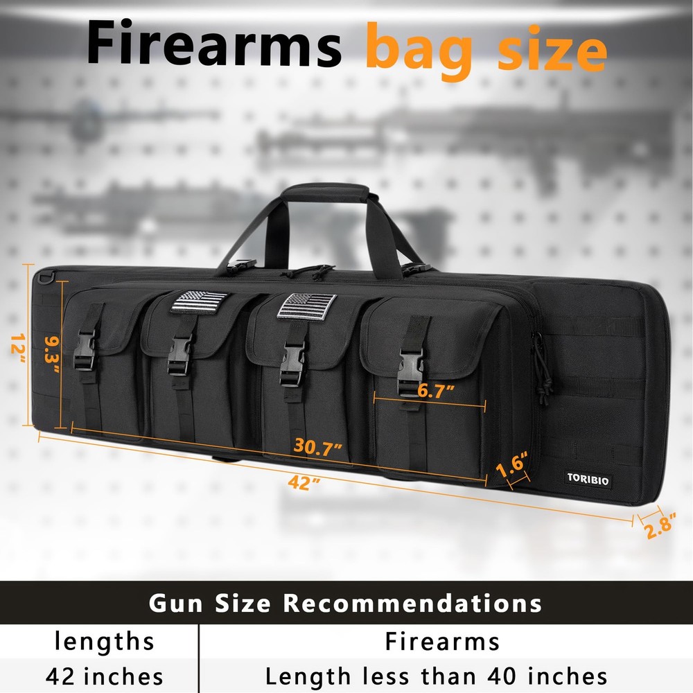 Double Case Soft Bag 42" Case Storage, Transportation Backpack