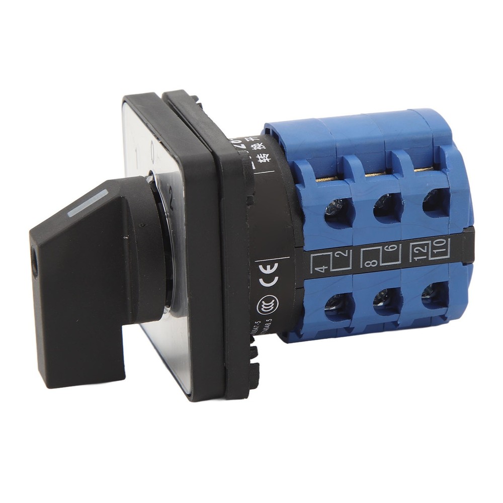 Universal 3 Position Changeover Switch Efficient Rotatory Transfer Switch For Po