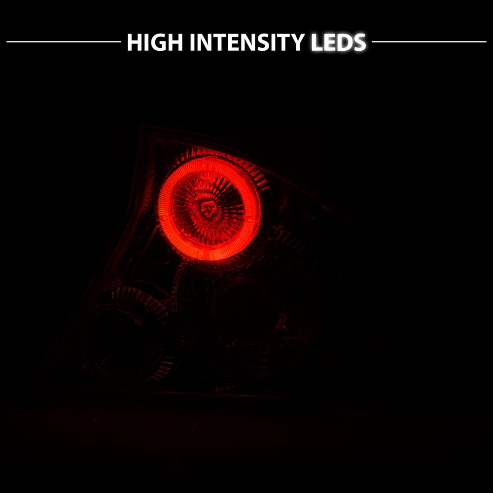 For 2001 2002 2003 Honda Civic 2DR Coupe Altezza Style Black Brake tail lights