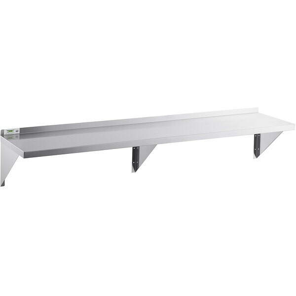 18"W x 72"L Stainless Steel Heavy Duty Kitchen Overshelf Solid Wall Mount Shelf