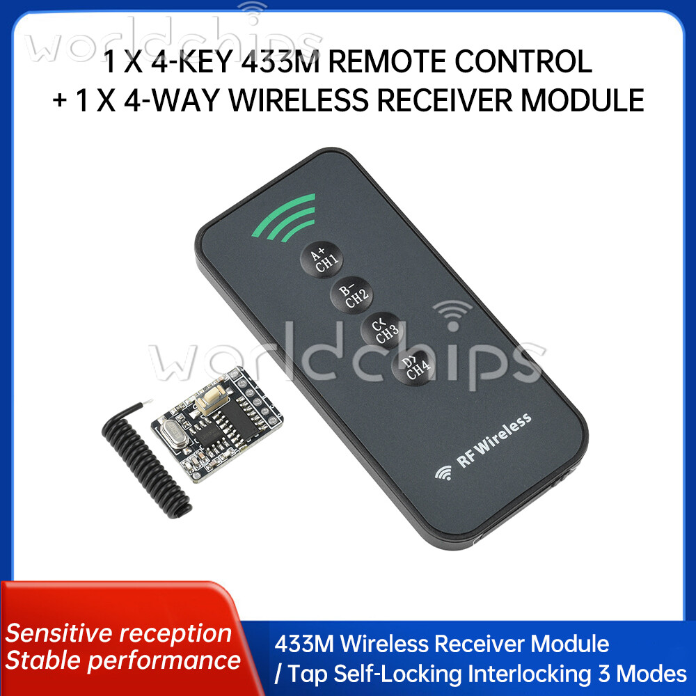 433Mhz Wireless Remote Control Switch Learning Code Decoding Receiver Module New
