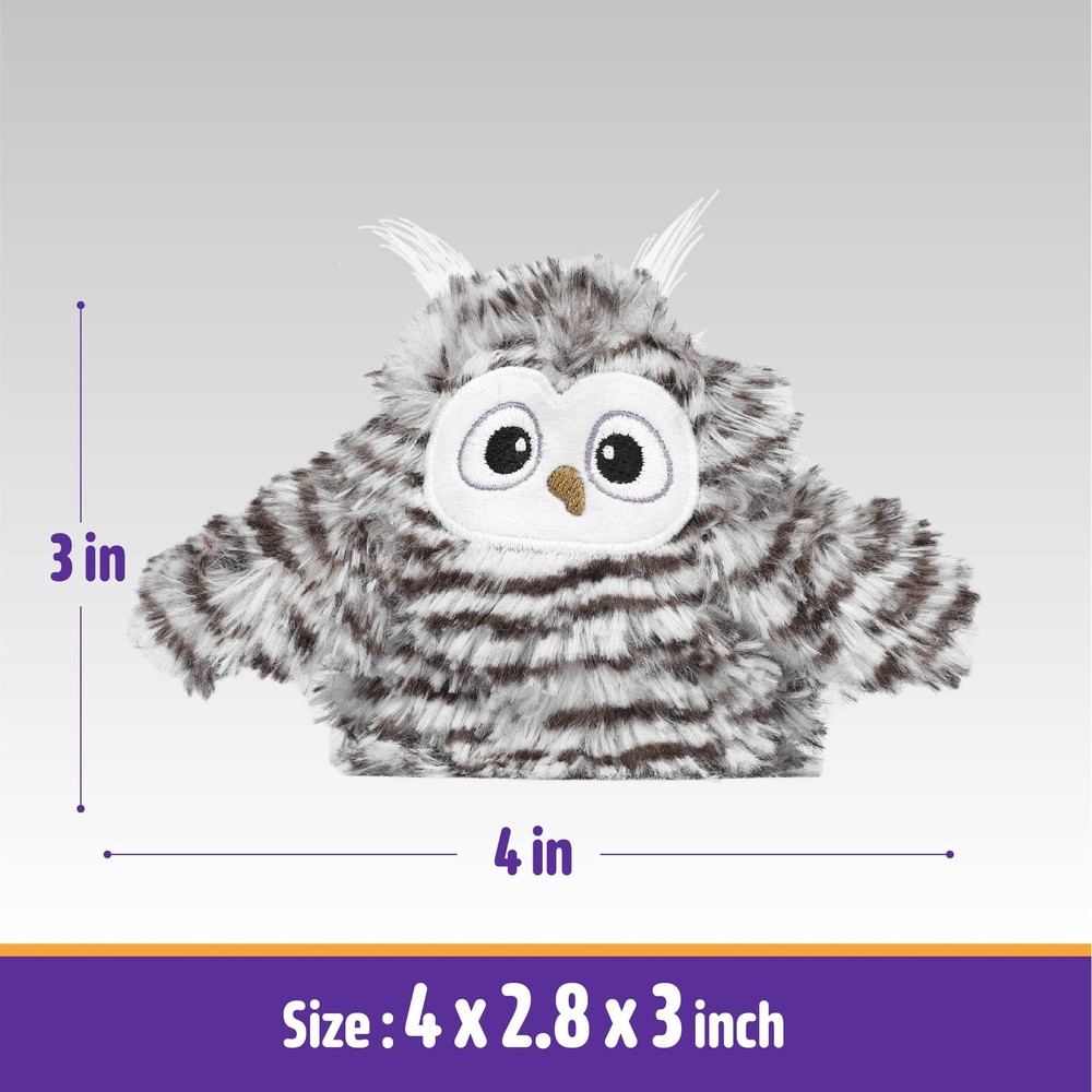 Kimee Interactive Cat Toy Rechargeable Automatic Chirping Owl Kitten Toy with...