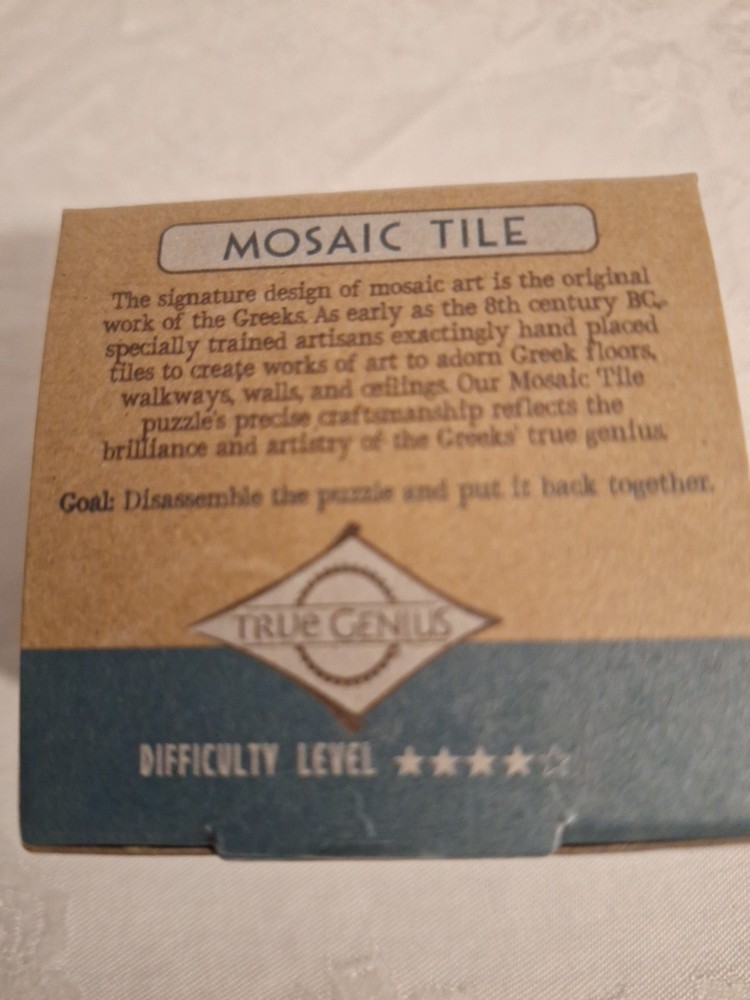 TRUE GENIUS Mosiac Tile Puzzle