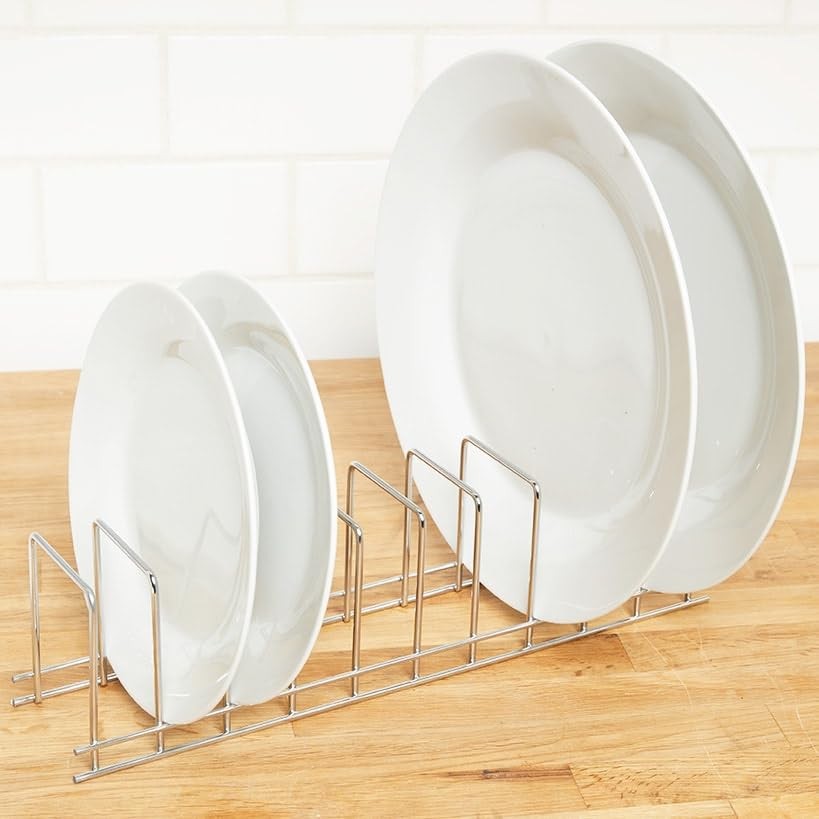 The Lakeside Collection Plate Rack Metallic