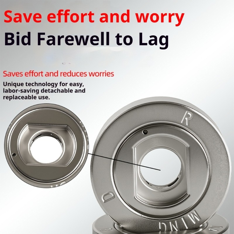 Secure Locking Universal Flange Nut Preventing Binding During Fast Speed Cutting