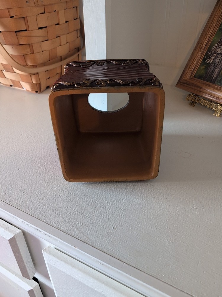 Ceramic Red Tissue Box Cover