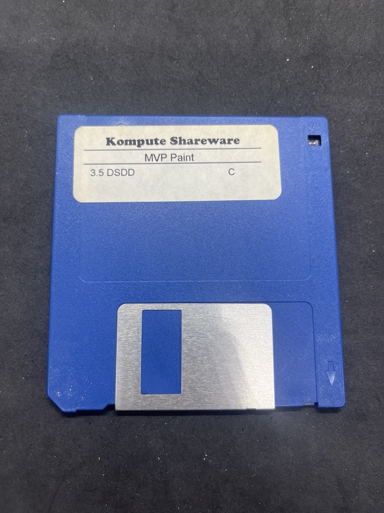 Vintage “MVP PAINT” KOMPUTE SHAREWARE 3.5” FLOPPY SOFTWARE DISC