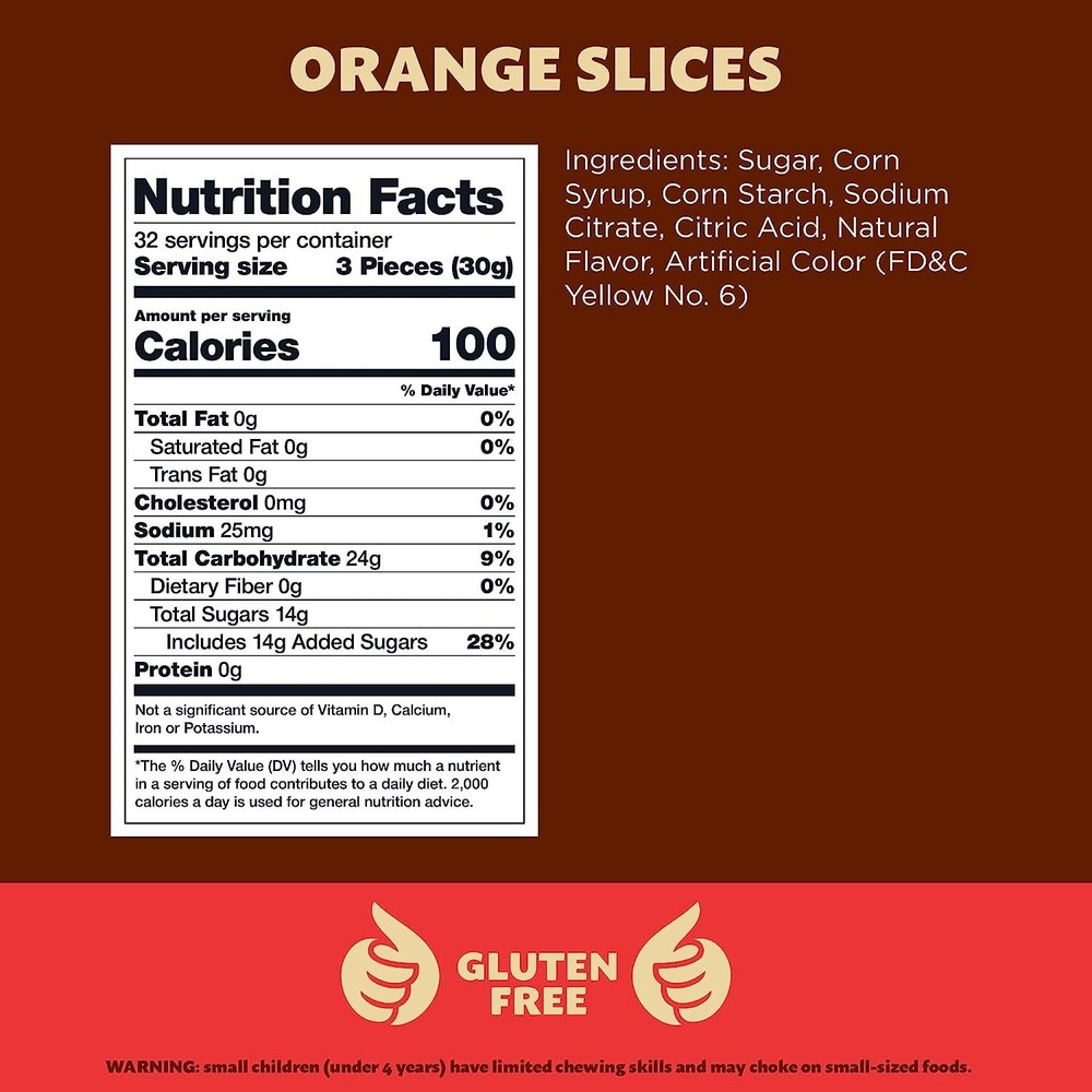 Orange Slices Jelly Candy - 2.2-Pound Bag