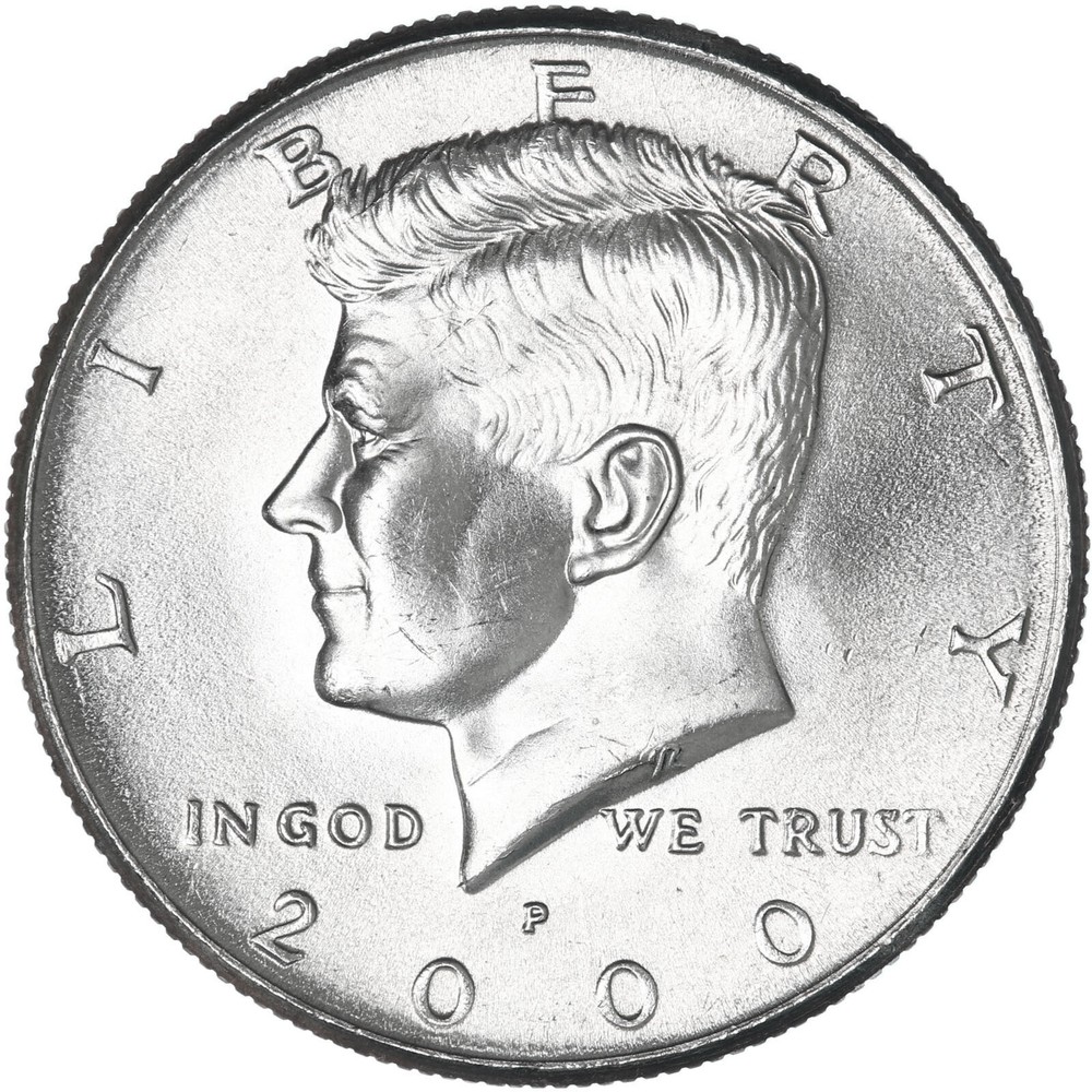 2000 P D Kennedy Half Dollar BU 2 Coin Year Set