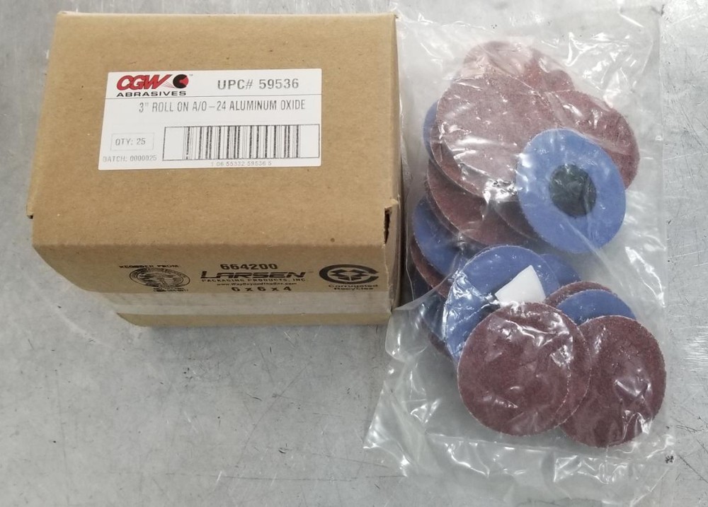 Camel Grinding Wheels 3” Roll-On 24 Grit Sanding Disc #59536