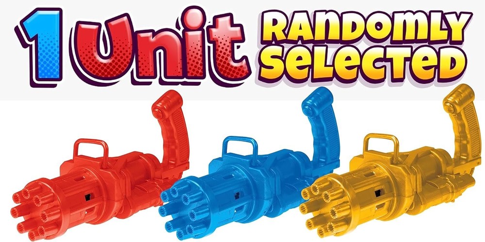 JA-RU Blitz Bubble Blaster Machine Gun (1 Bubble Gun) w/Bubble Tray & Soap...