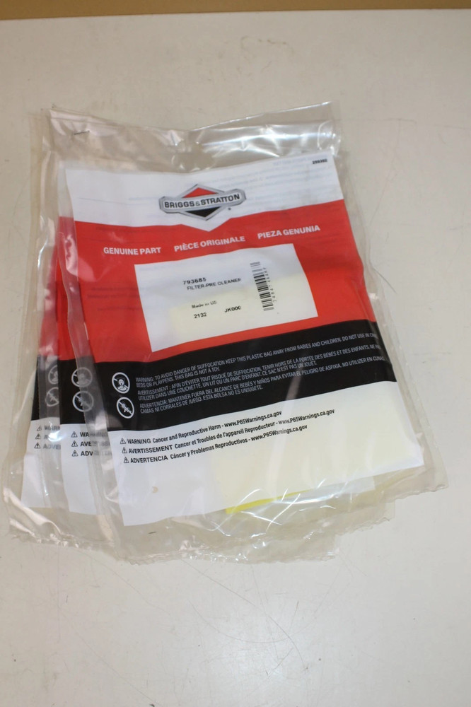 BRIGGS & STRATTON OEM FILTER-PRE CLEANER Part# 793685