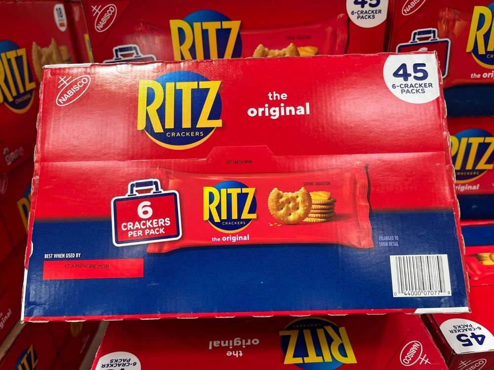 RITZ Original Crackers Snack size 6 crackers per pack 45ct