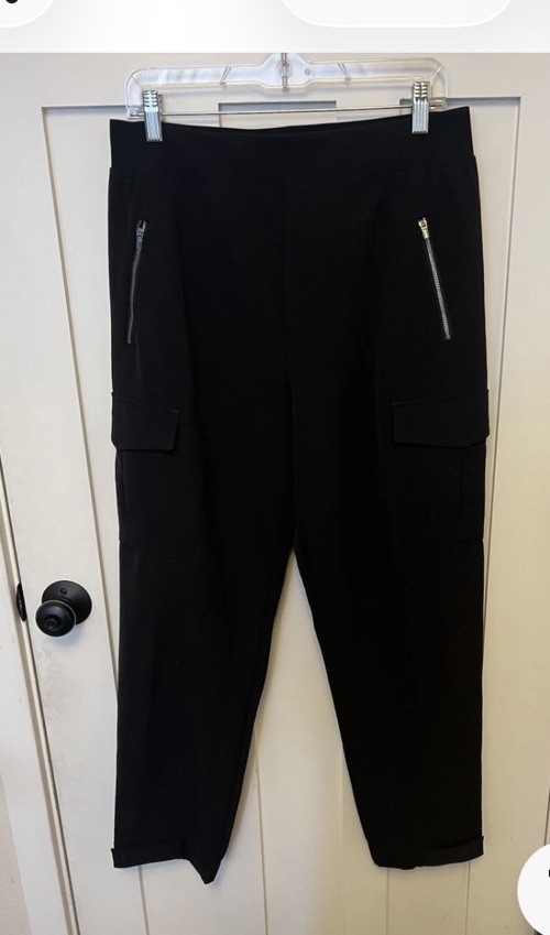 Athleta Endless High Rise Cargo Pant size 10 TALL Black