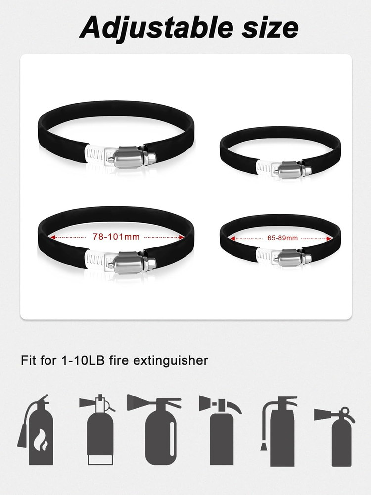 Quick Release UTV Fire Extinguisher Mount Kits, Adjustable Roll Bar Fire Extingu