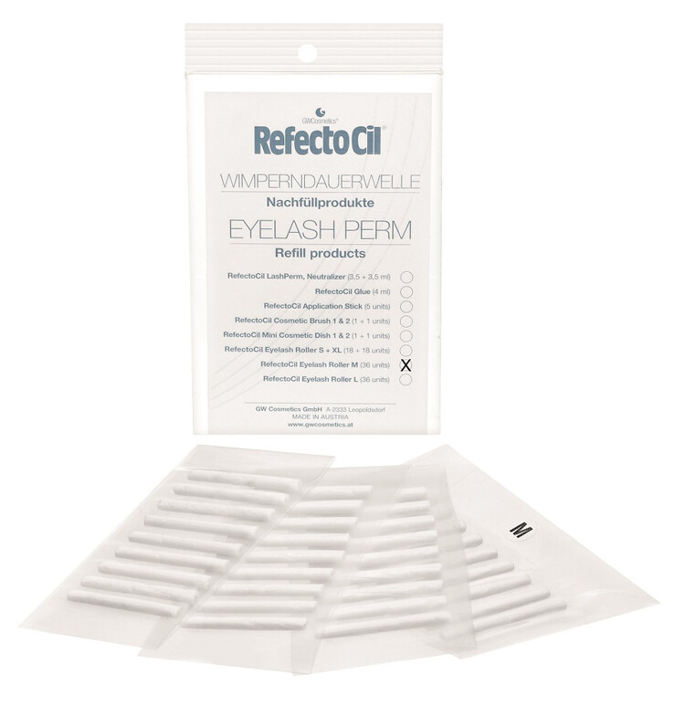Eyebrow RefectoCil LashPerm Medium Perm Rollers 36pcs New
