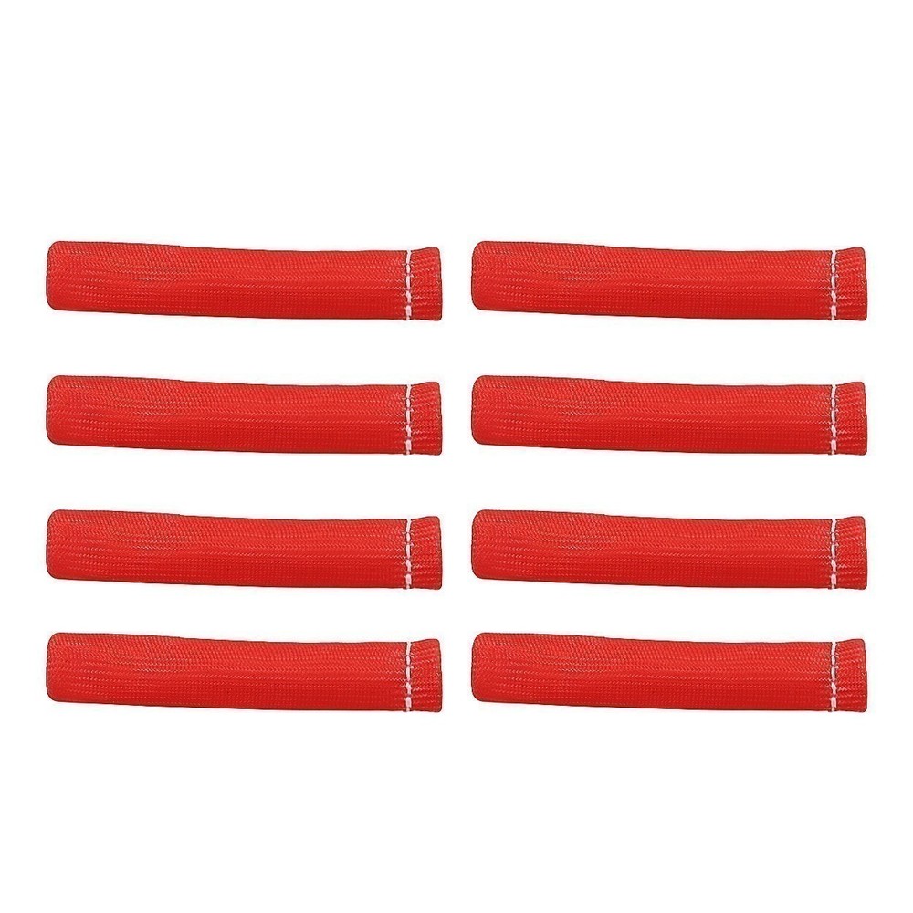 8x Spark Plug Header Boots 2500° Spark Plug Heat Shield Sleeve Wire Cover Wrap