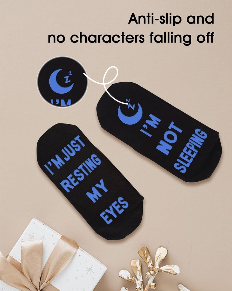 Easter Basket Stuffers Essentials, Funny Socks Im Not Sleeping, Anniversary B...