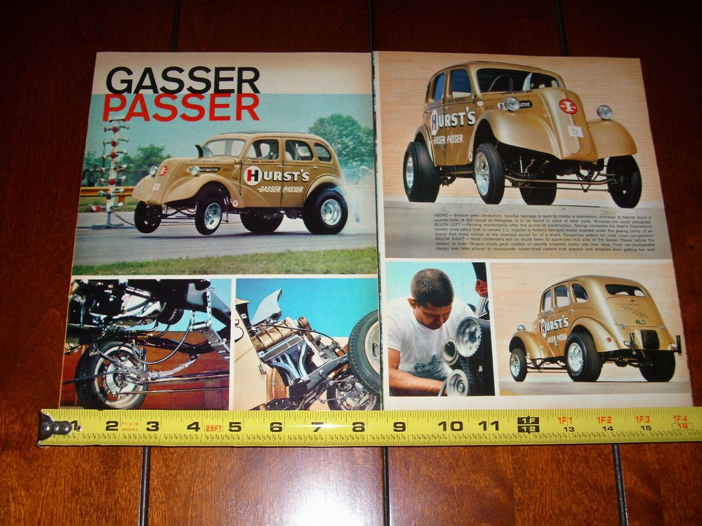 OHIO GEORGE HURST 1948 GASSER ORIGINAL 1965 ARTICLE