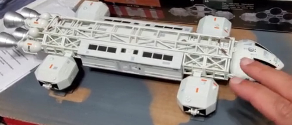 1 SPACE 1999 EAGLE-1 TRANSPORTER GERRY ANDERSON 12''SHIP PROP WITH LIGHTING+CASE