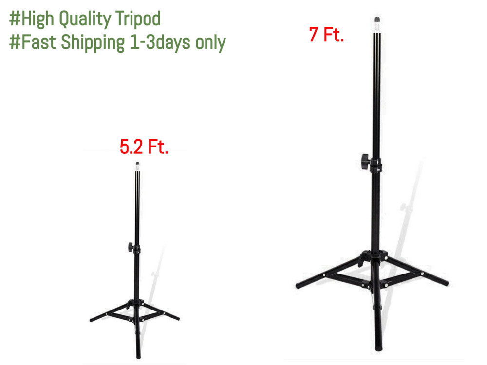 LED Light - Go Pro, DSLR, Ring Light Stand Kit Height Adjustable Bracket Tripod