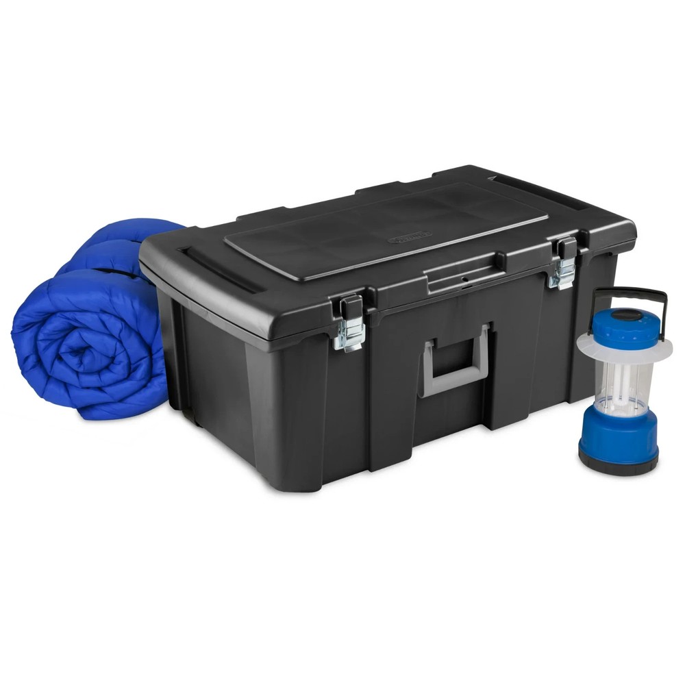 Sterilite Footlocker, Heavy Duty Plastic Storage Container