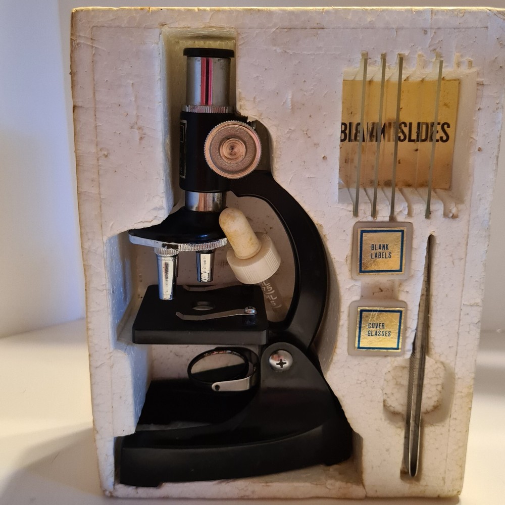 Sears Vintage Microscope Set 100 To 300 Power