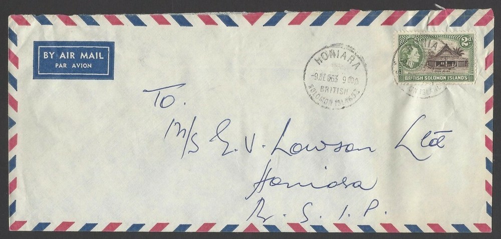 British Solomon Islands 1965-7 cover collection (14)