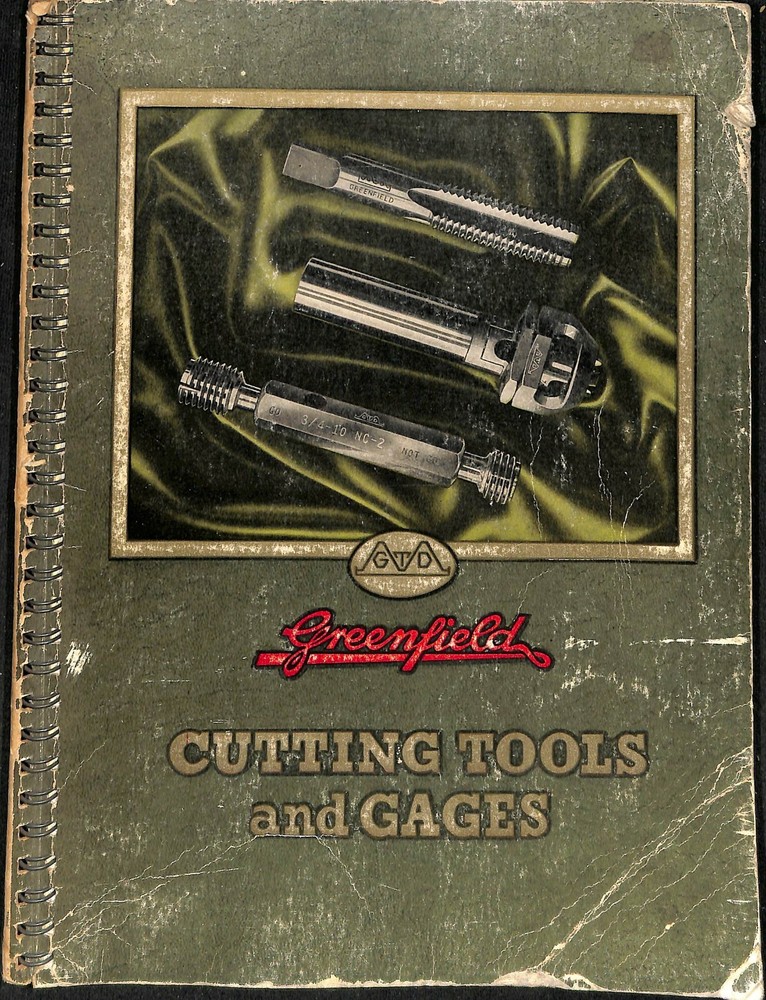 1949 Greenfield Cutting Tools Gages Catalog  Illustrated CPB2