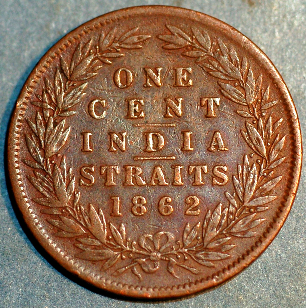 Straits Settlements Cent 1862 KM# 6