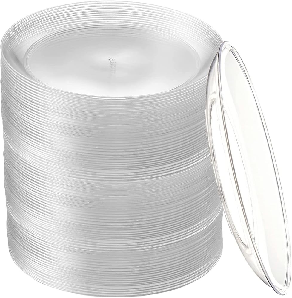 Disposable Clear Plates 5 Inch Plastic Dert Plates Wedding Cake