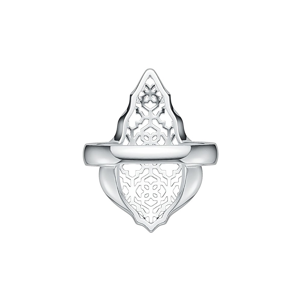 Sterling Silver Ring Solid Filigree Wide Ornate Ring