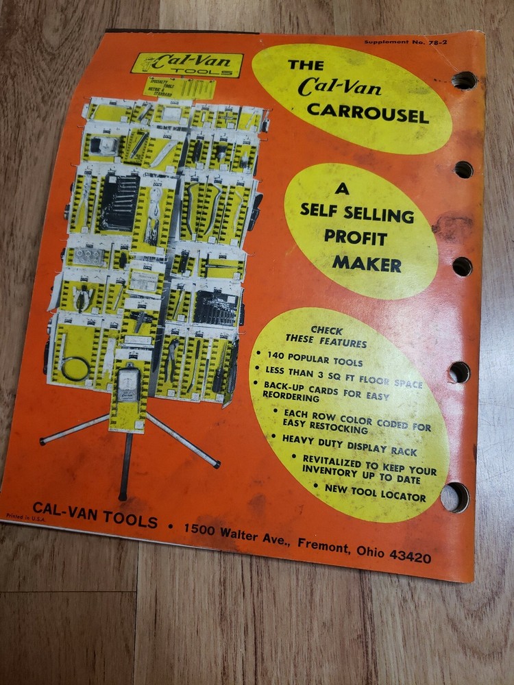 1978 Cal-Van Automotive Hand Tool Catalog