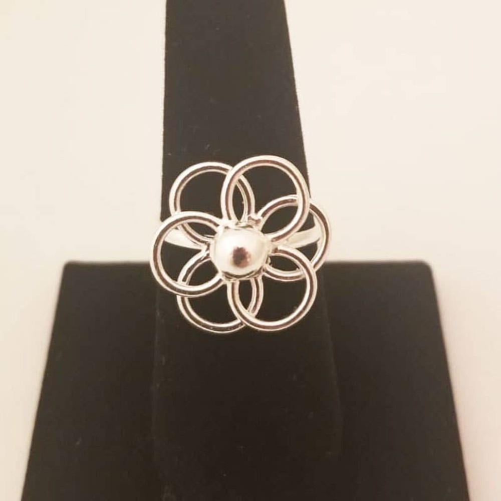 The Silver Burning Sun Artisan Ring 8
