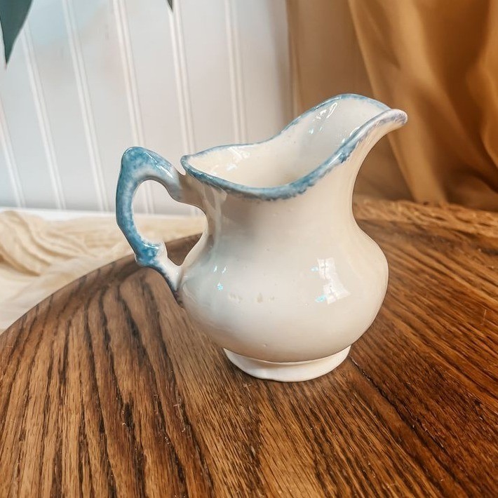 floral mini hand painted pitcher