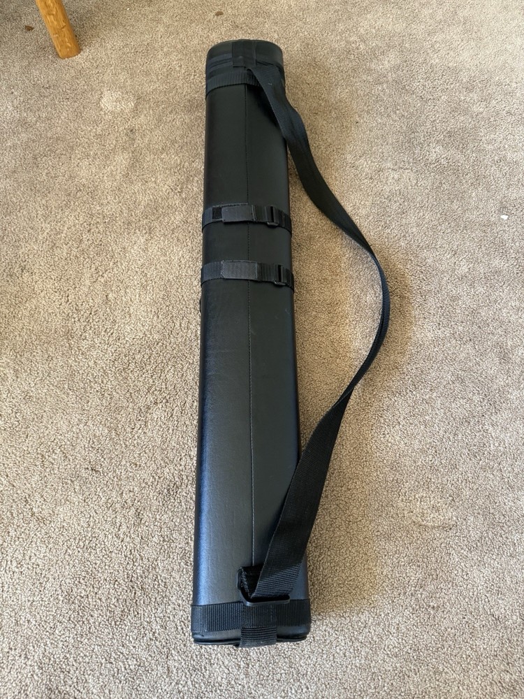 Action Billiard Pool Cue Case Black Excellent Condition All Black